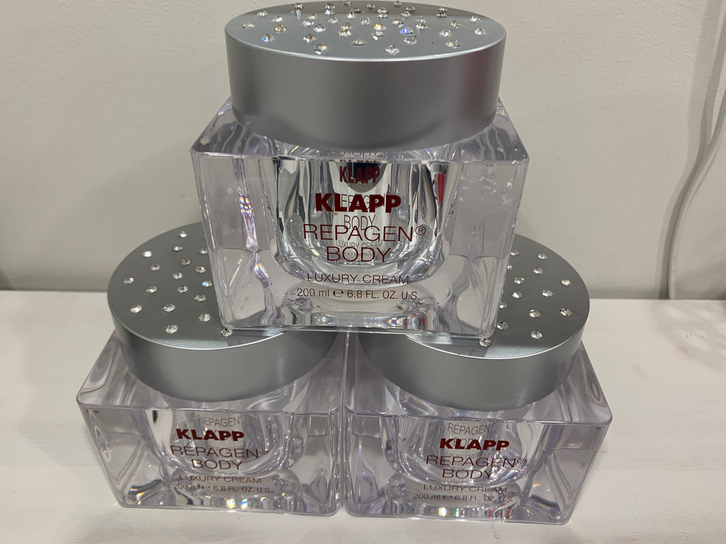 Klapp luxe strass bodycrème met lichte glitter